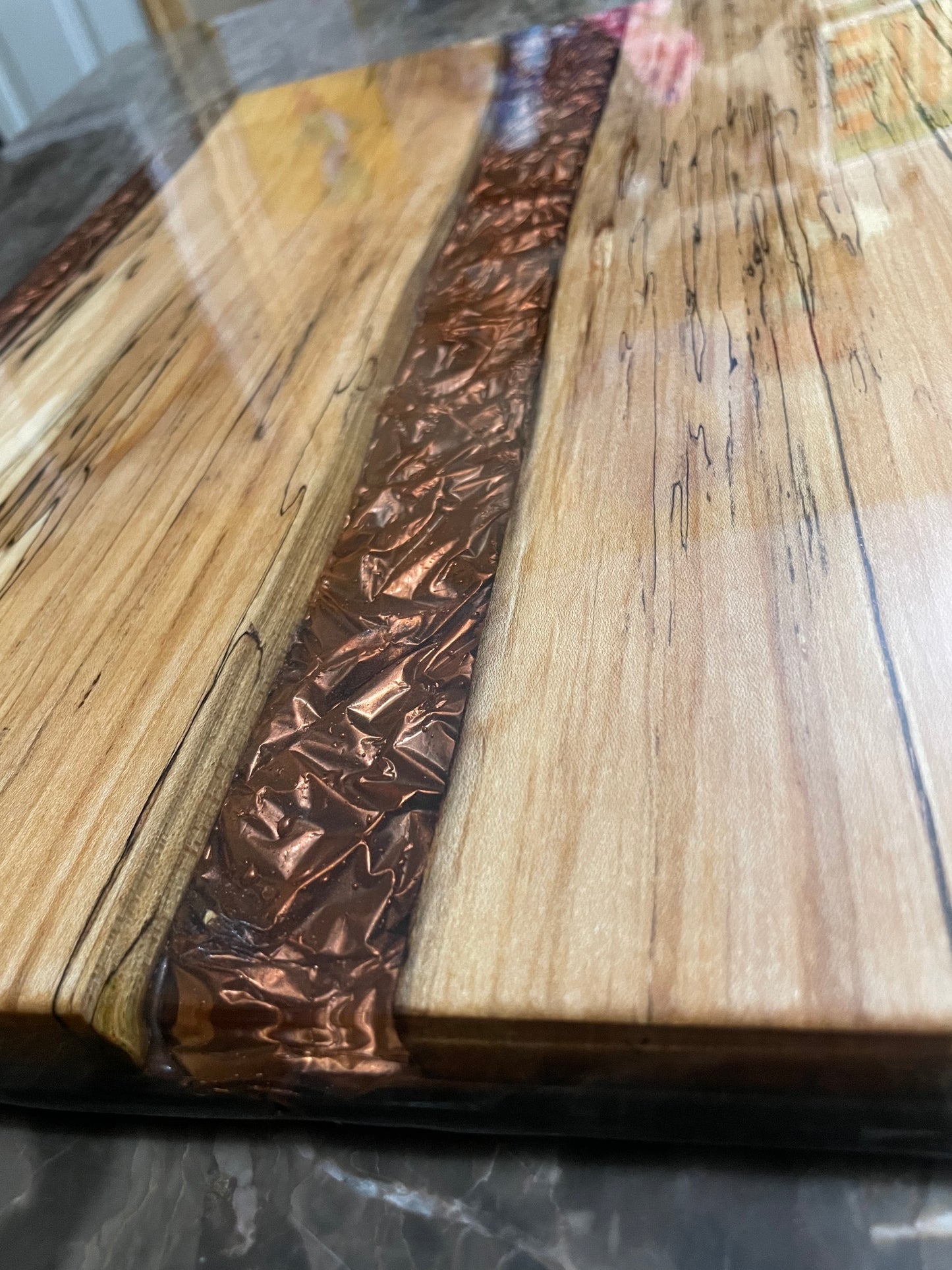 Spalted Maple & Copper Texture Charcuterie