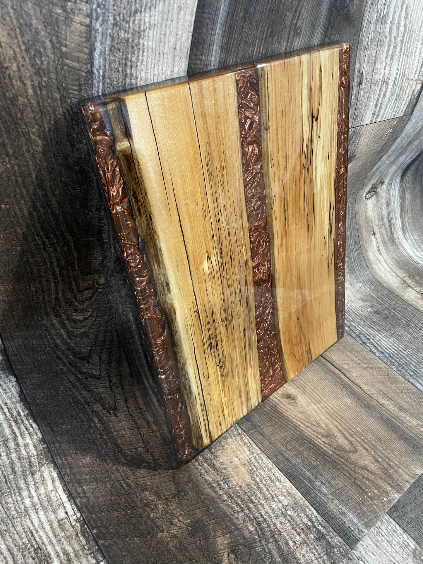 Spalted Maple & Copper Texture Charcuterie