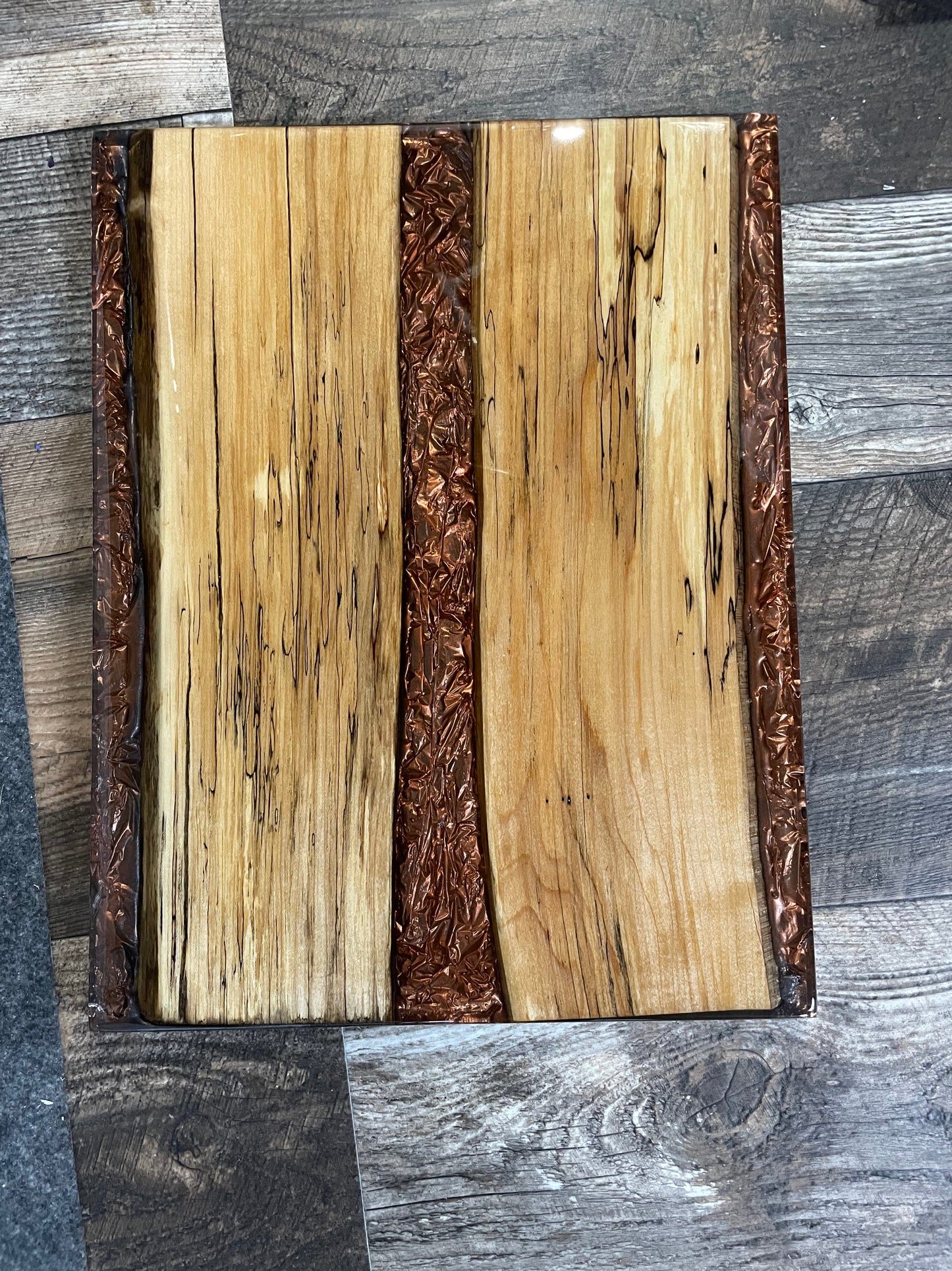 Spalted Maple & Copper Texture Charcuterie