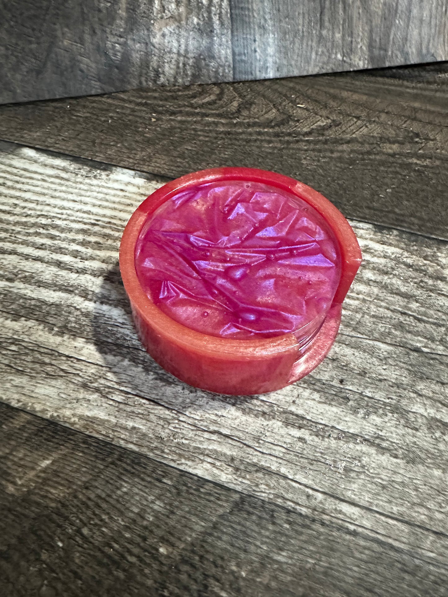 Textured Epoxy Coasters in Case