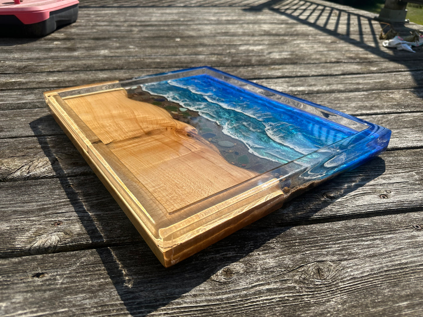 Ocean Epoxy Charcuterie w/epoxy sides