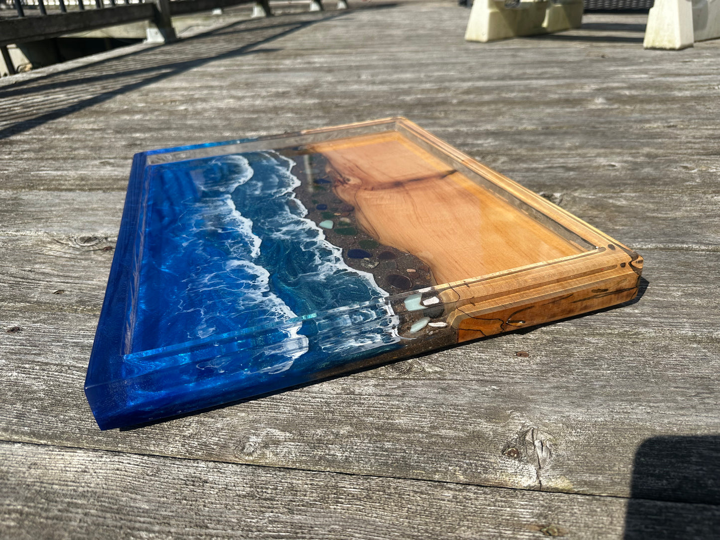 Ocean Epoxy Charcuterie w/epoxy sides