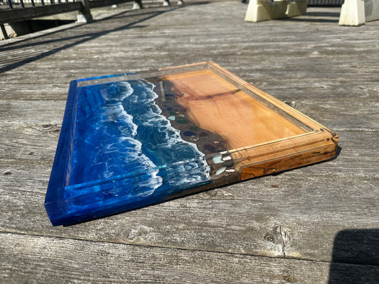 Ocean Epoxy Charcuterie w/epoxy sides
