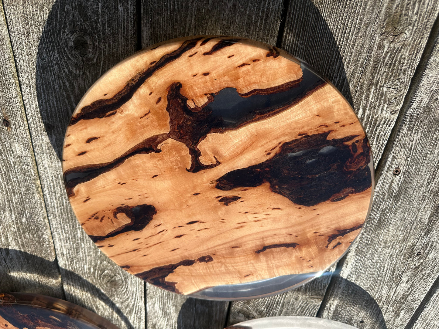 Clear Epoxy Lazy Susan