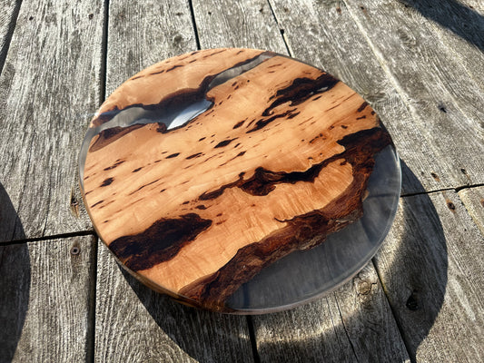 Clear Epoxy Lazy Susan