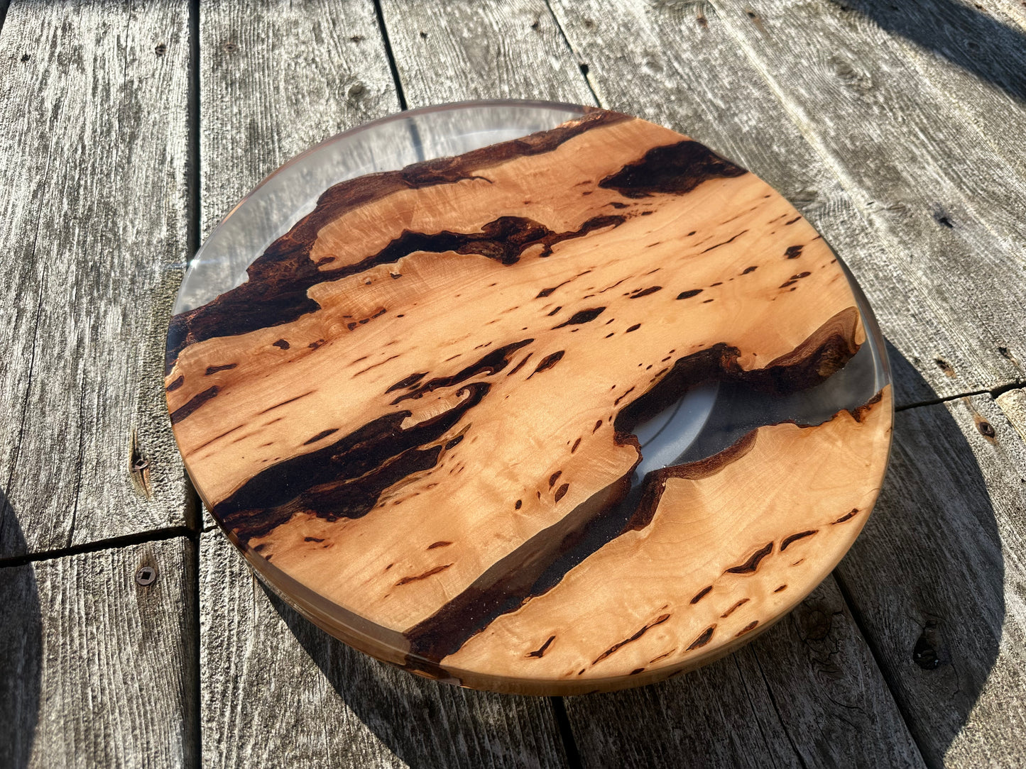 Clear Epoxy Lazy Susan