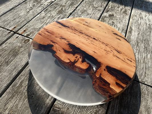 Clear Opaque Epoxy Lazy Susan