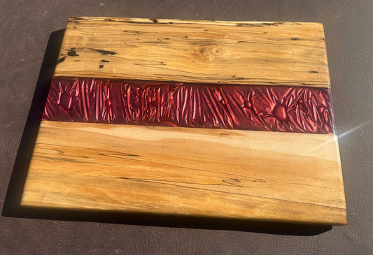 Spalted Maple & Textured Velvet Epoxy Charcuterie