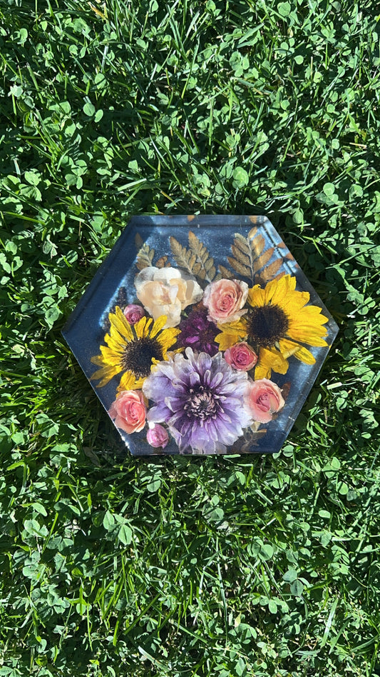 Epoxy Flower Bouquets sunflower