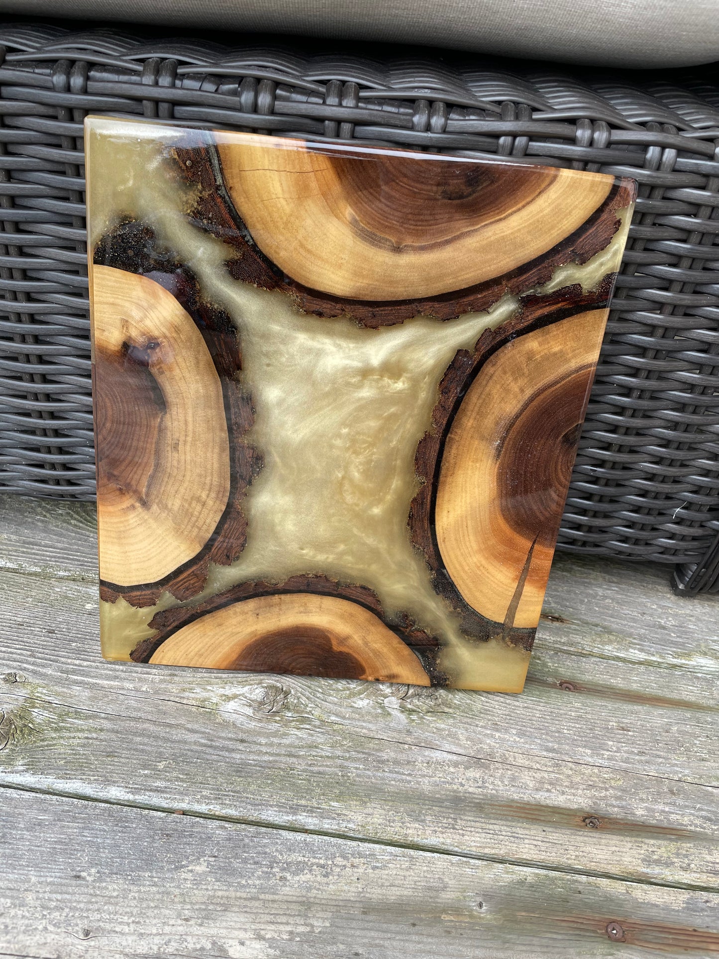 Walnut Cookie Charcuterie Board Diamond Gold 2