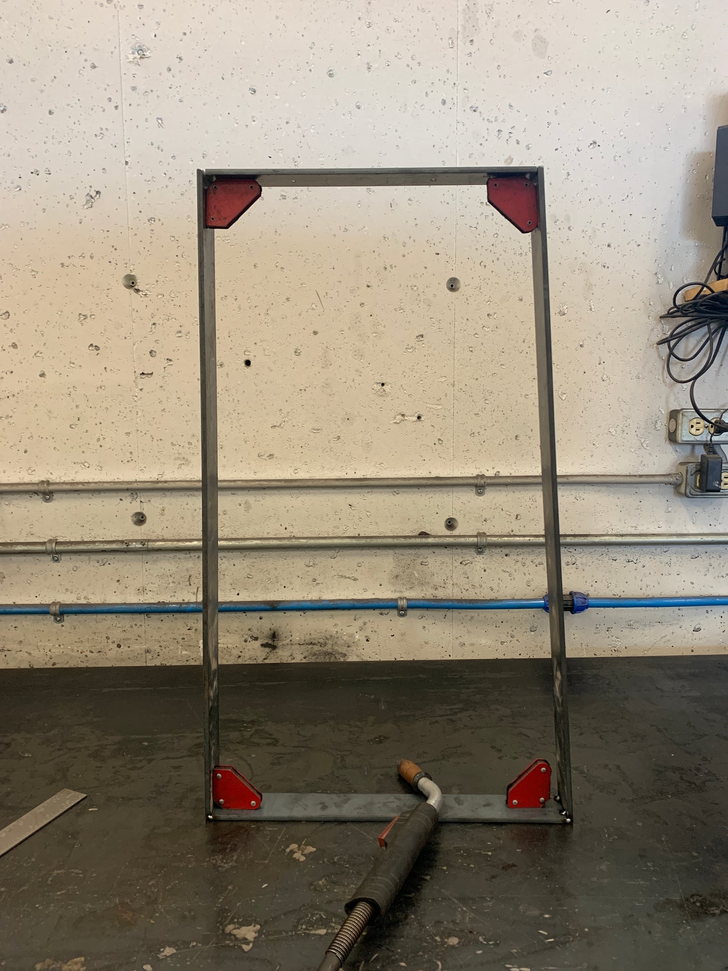 Triangle Accent Table - Flat Bar Frame