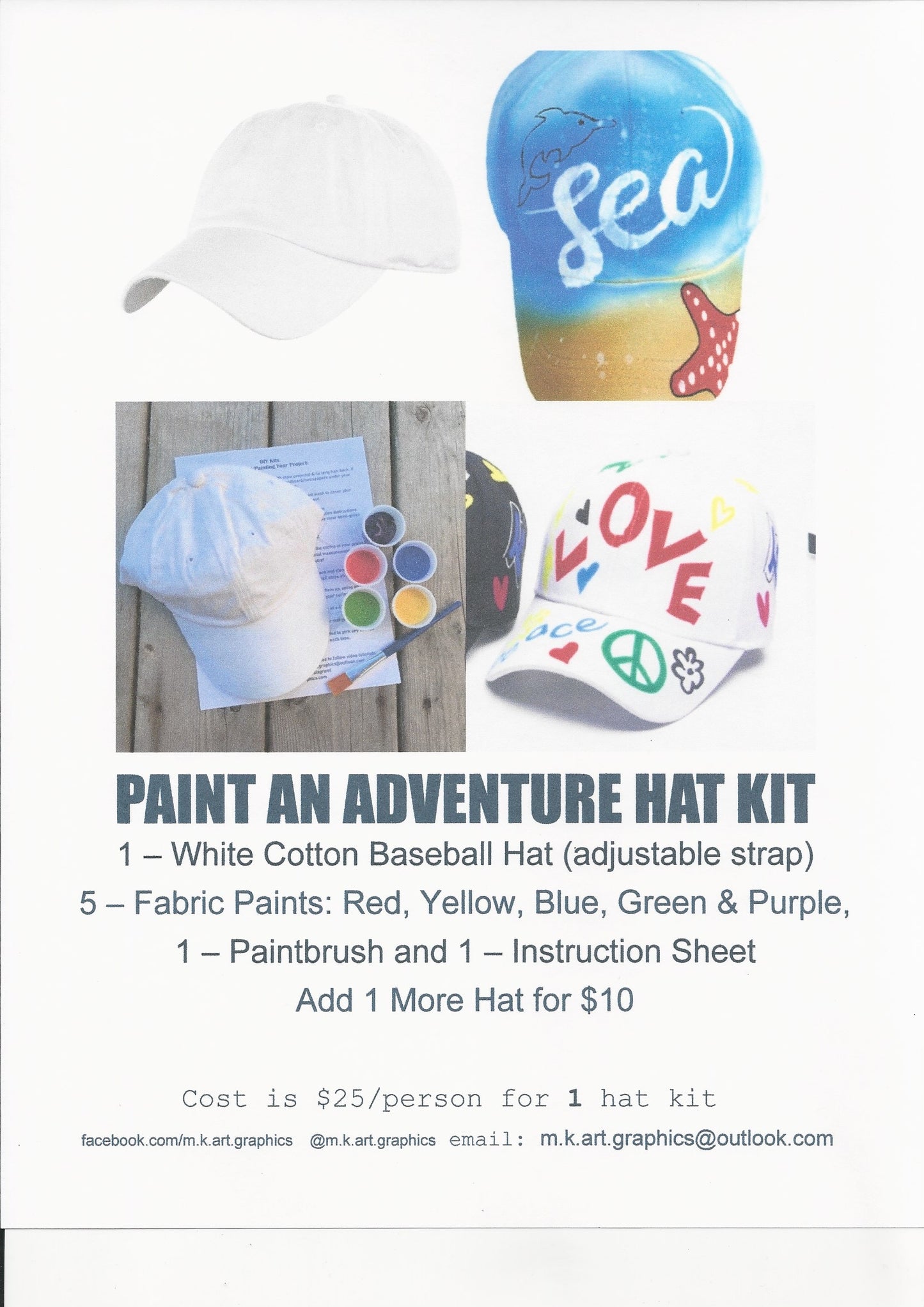 DIY Kits Baseball Hat