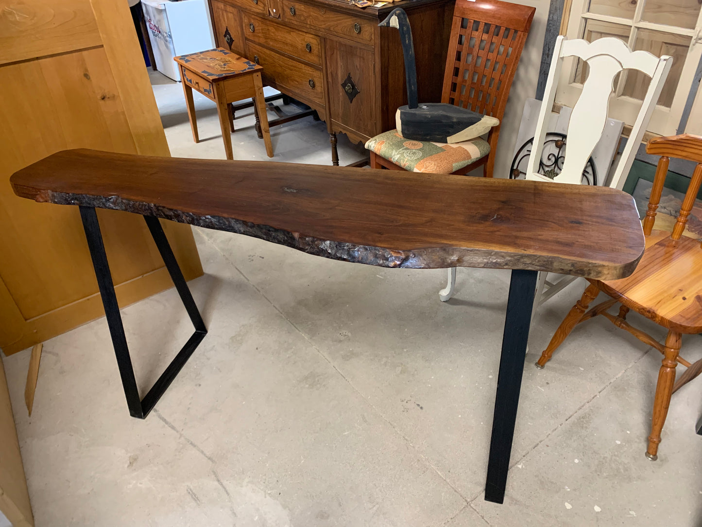 Black Walnut Entry Table
