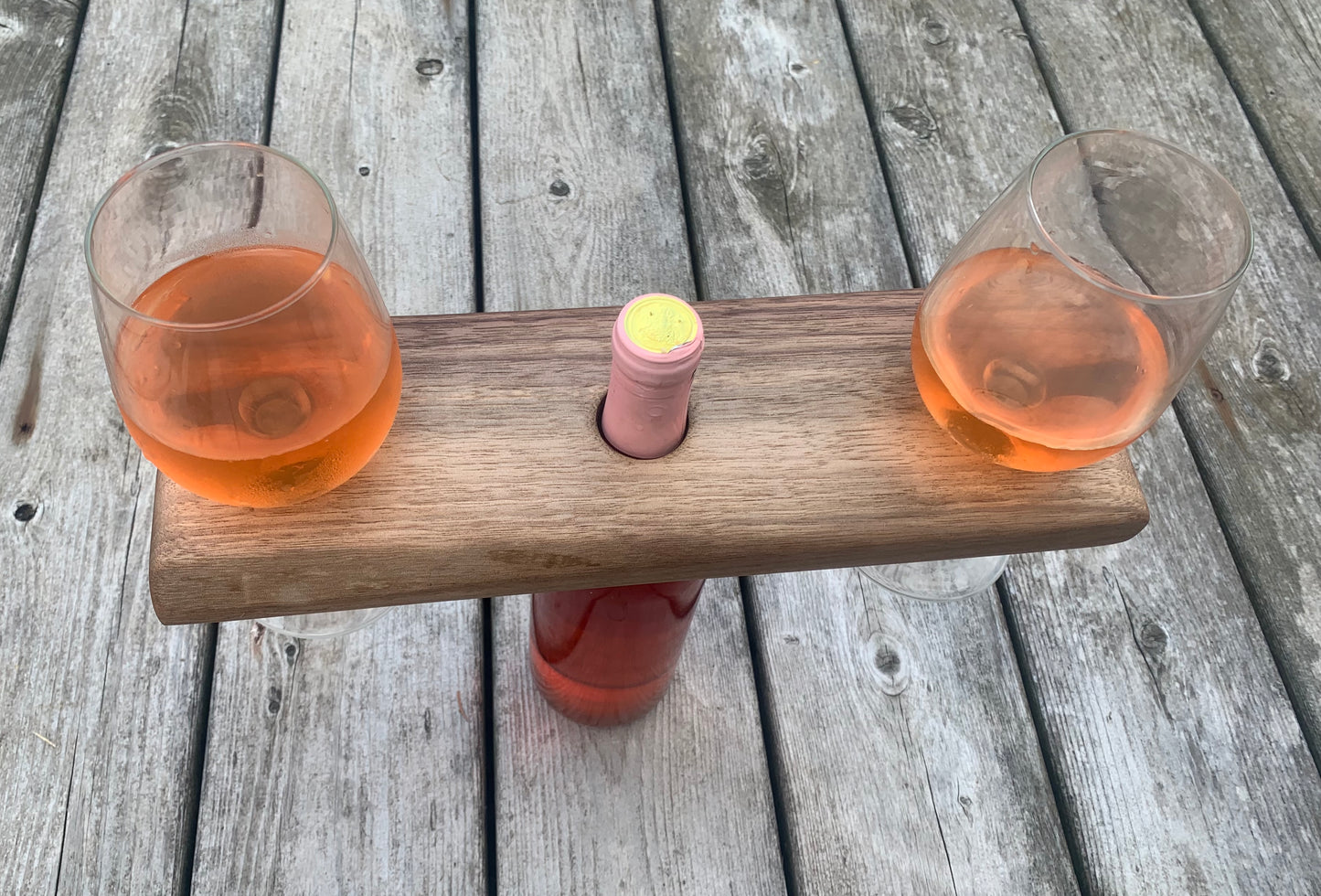 Live Edge Wine Caddy