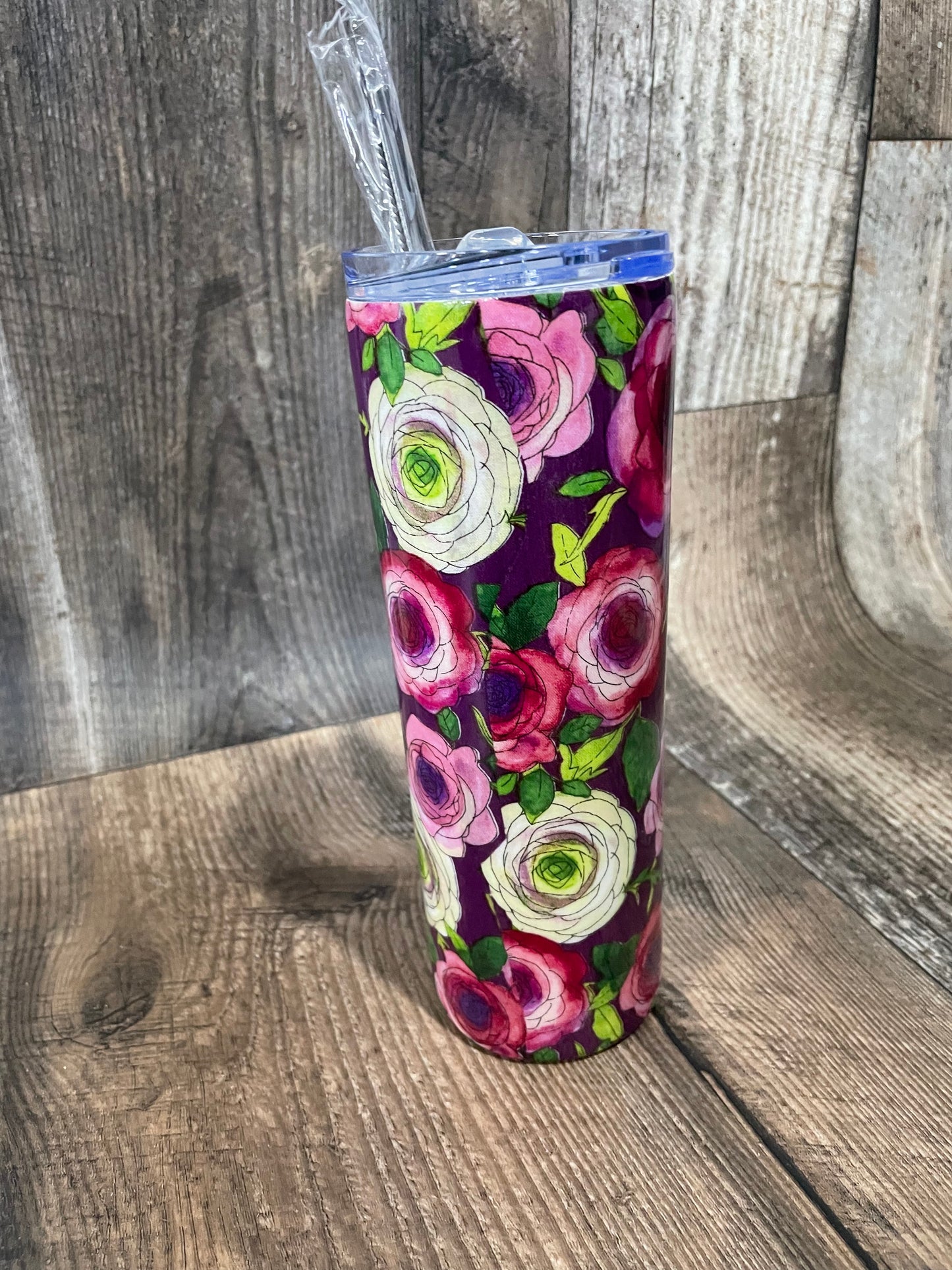 Pink Rose 20oz Tumbler