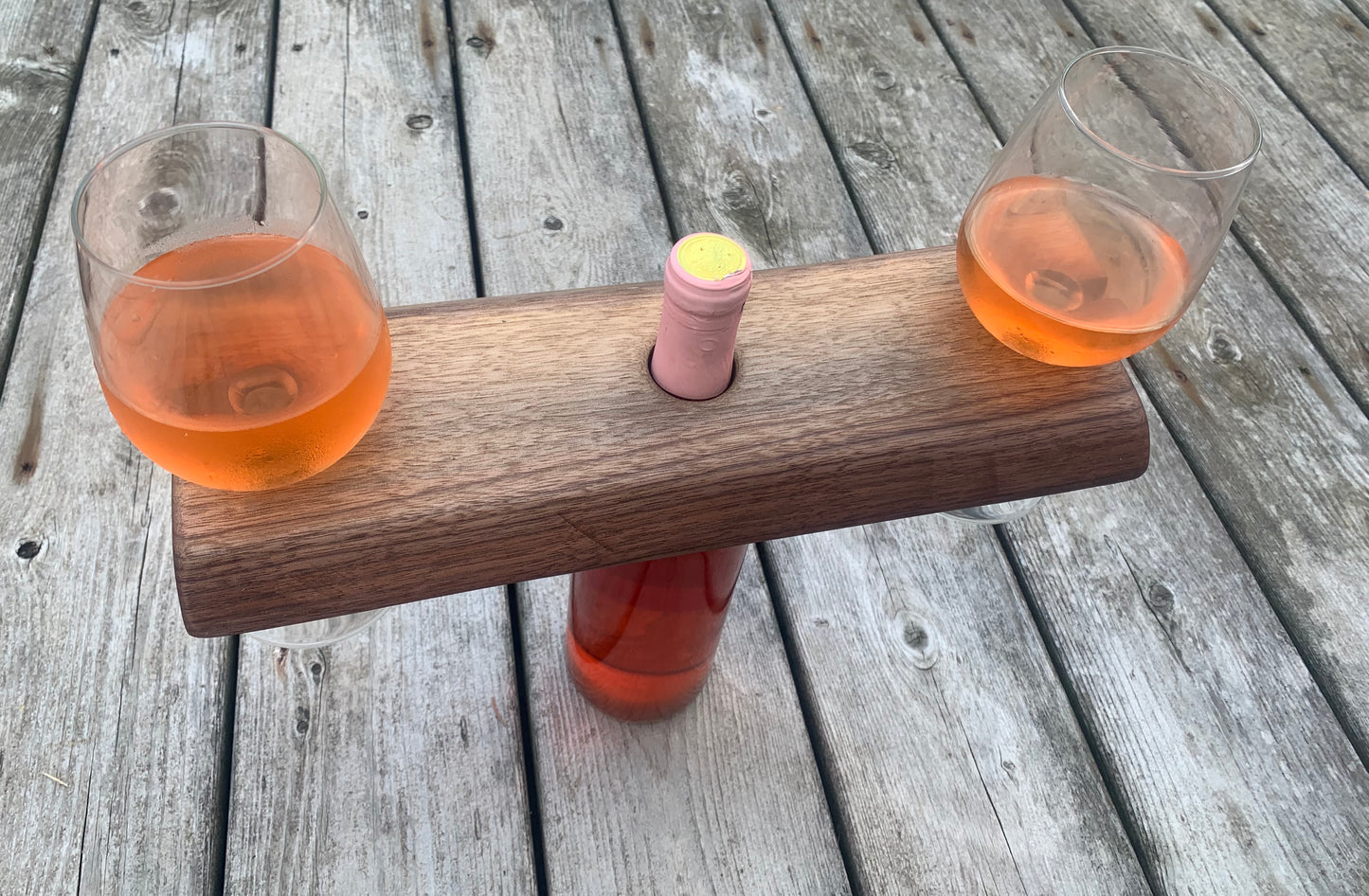 Live Edge Wine Caddy