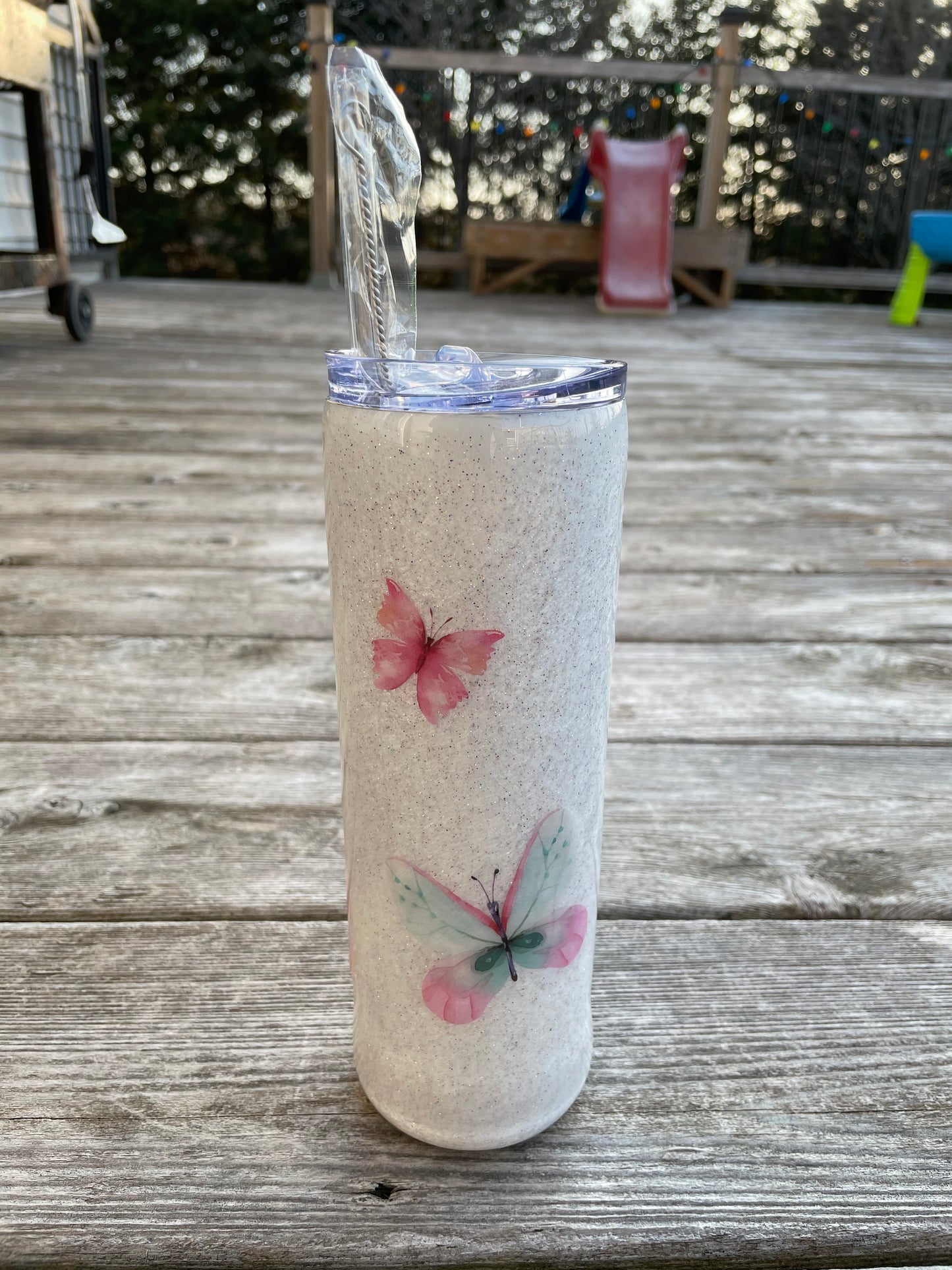 Cherry Blossom & Butterfly 20oz Tumbler