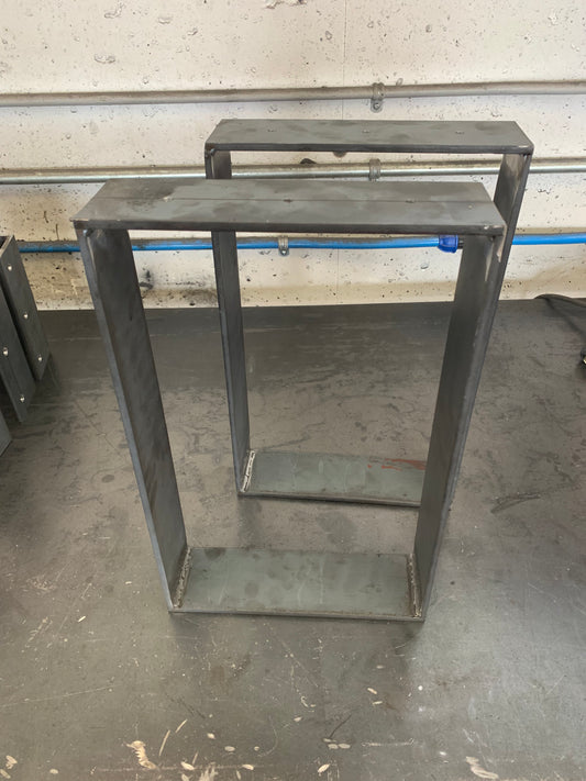 Small - Accent/Side Table - Flat Bar Frame