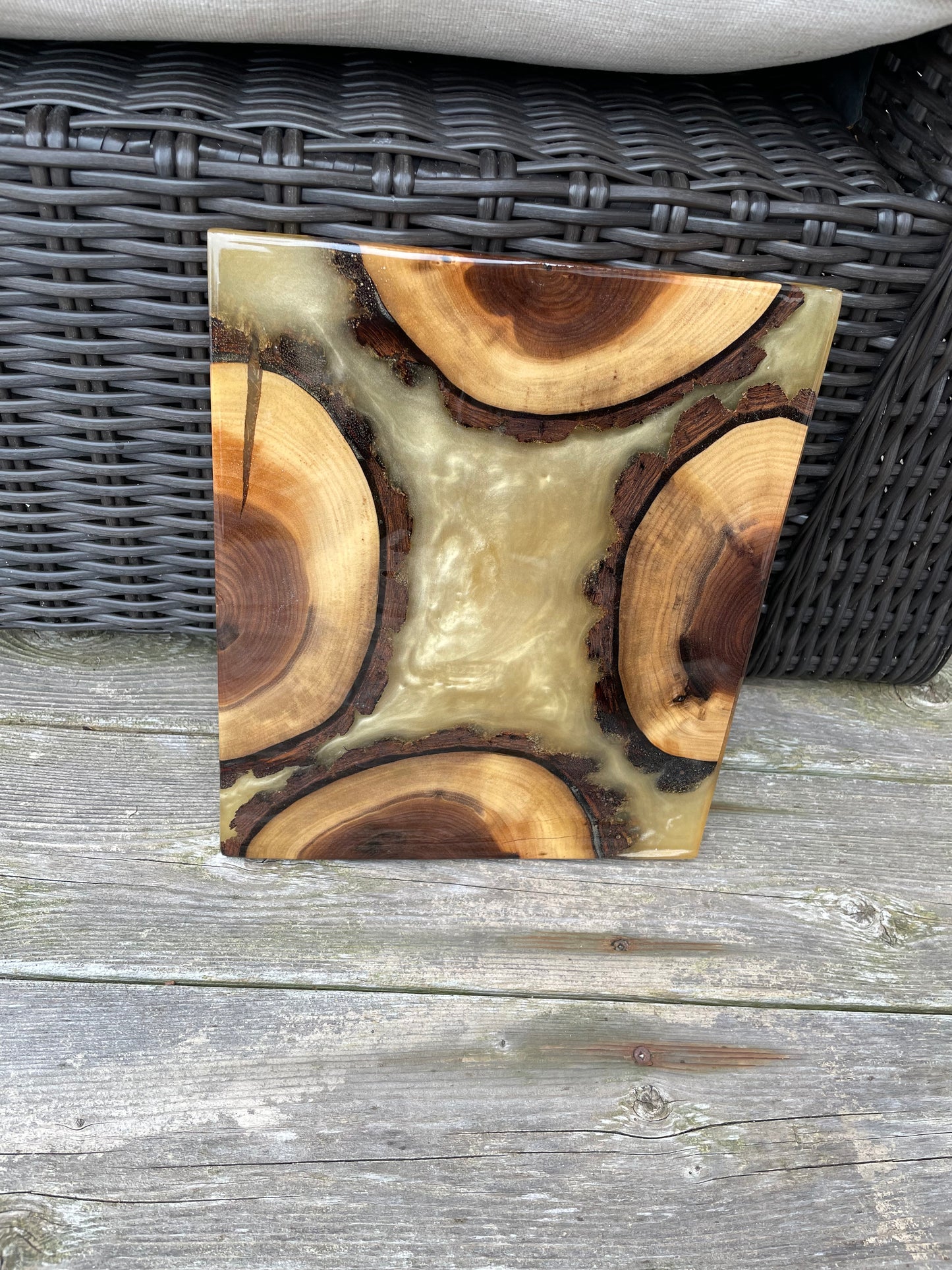 Walnut Cookie Charcuterie Board Diamond Gold 2