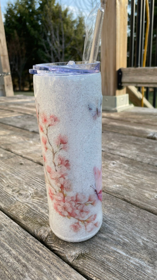 Cherry Blossom & Butterfly 20oz Tumbler