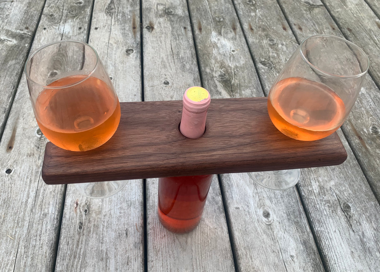 Live Edge Wine Caddy