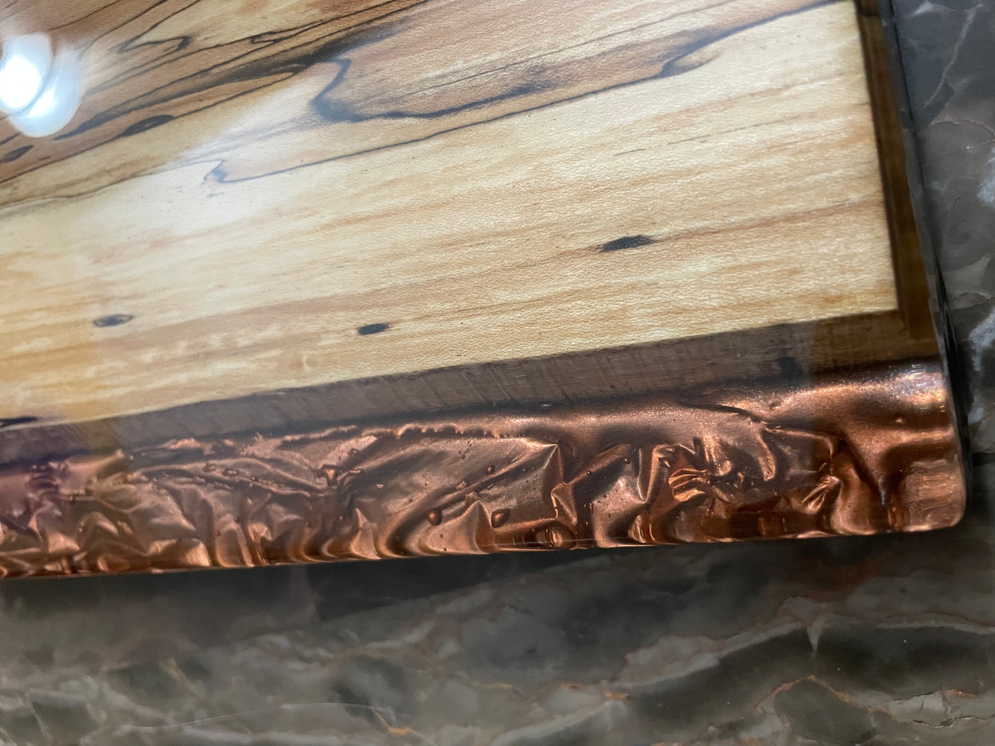 Spalted Maple & Copper Texture Charcuterie