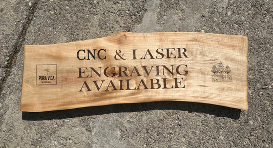 Special Live Edge Signs CNC