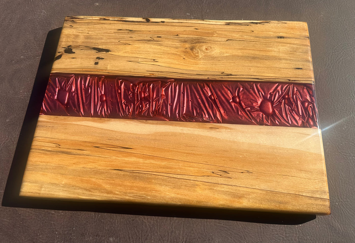 Spalted Maple & Textured Velvet Epoxy Charcuterie