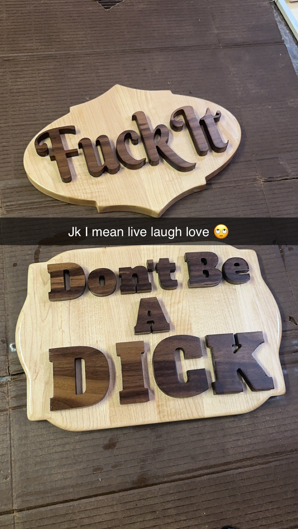 Special Live Edge Signs CNC