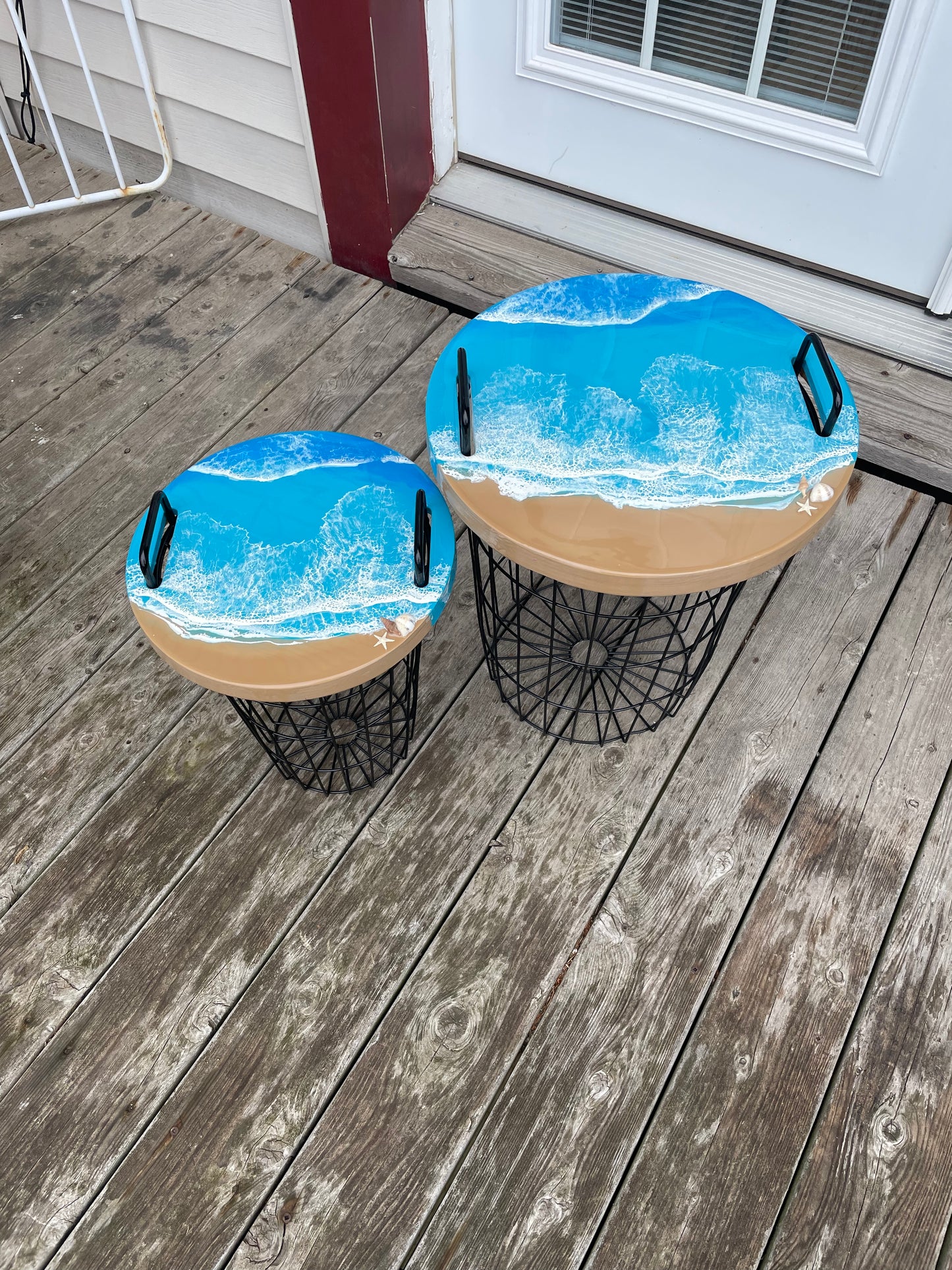 Beach Basket Side Tables