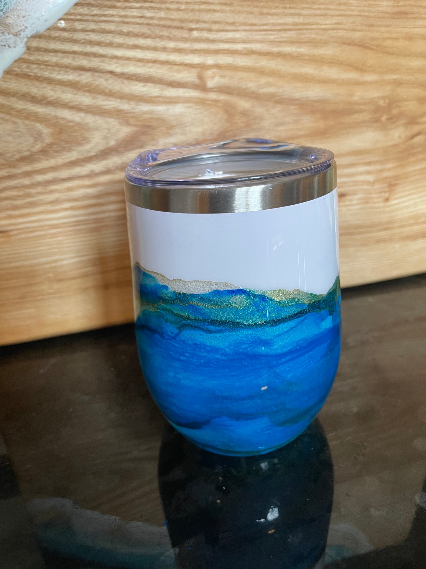 12oz Alcohol Ink Tumbler