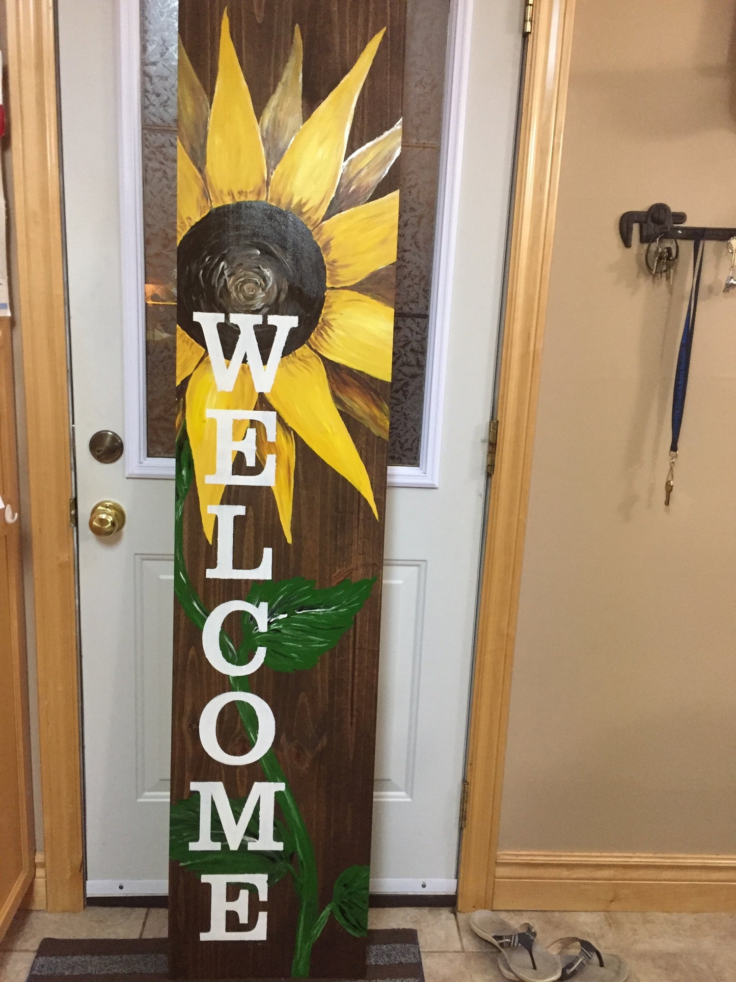 Sunflower Welcome board