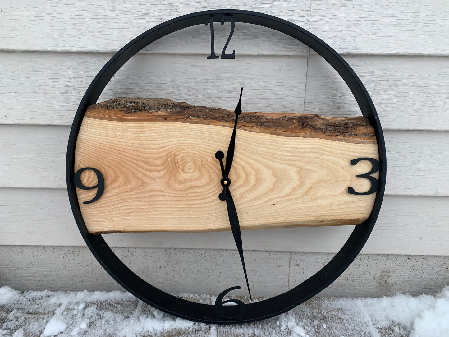 20” White Oak Clock