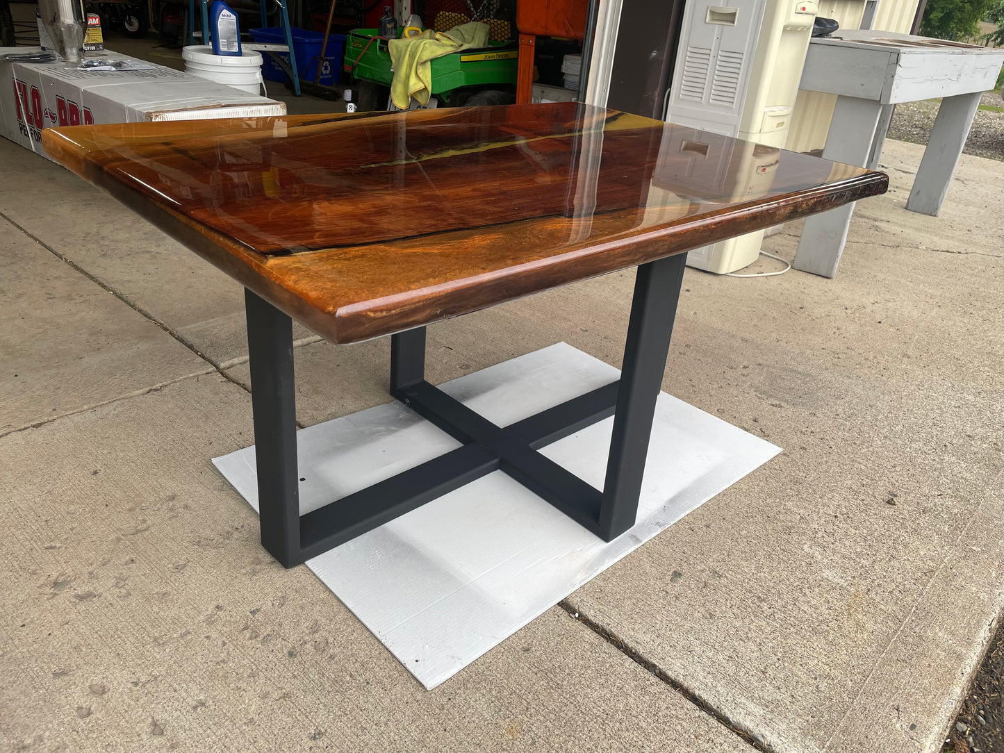 Walnut & Epoxy Coffee Table