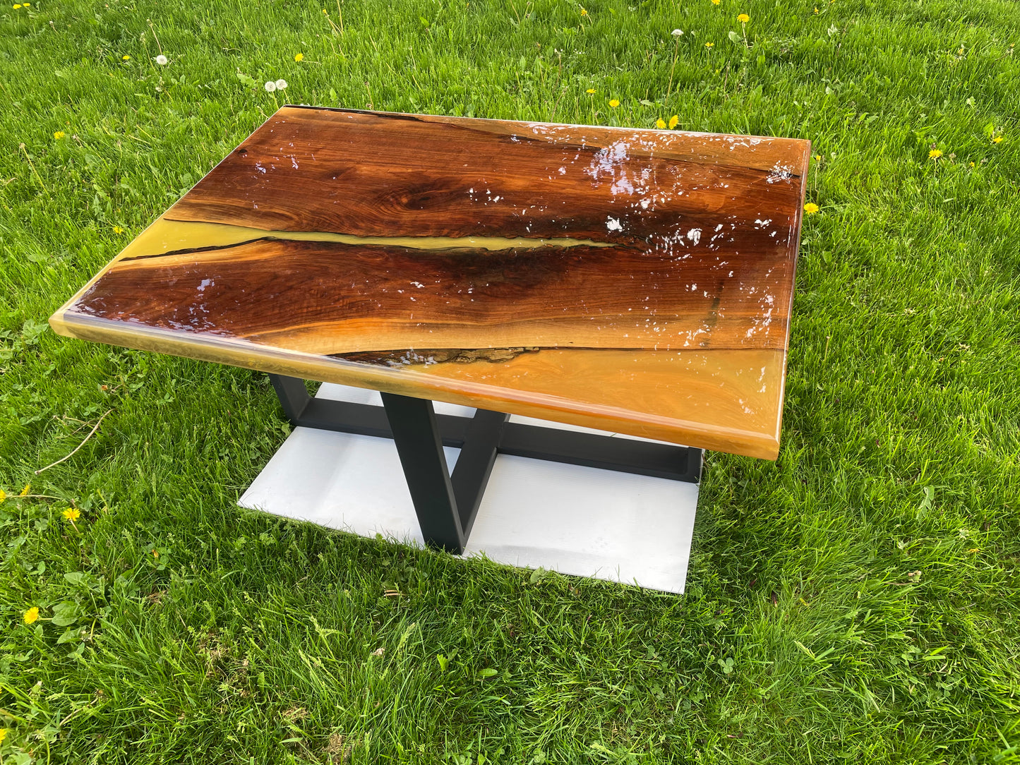 Walnut & Epoxy Coffee Table