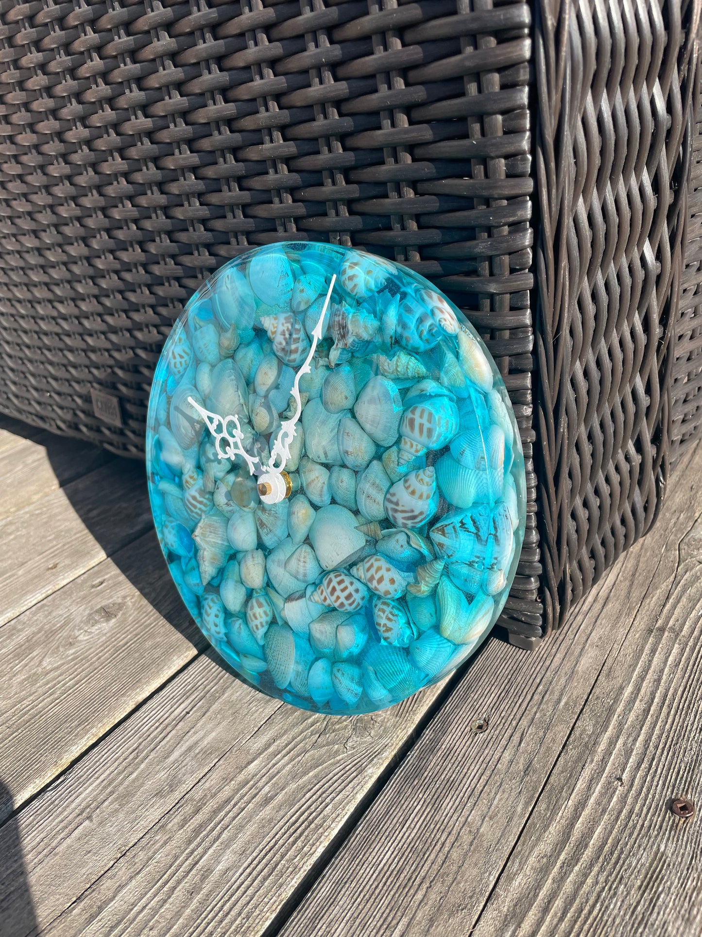 SeaShell Epoxy Clock