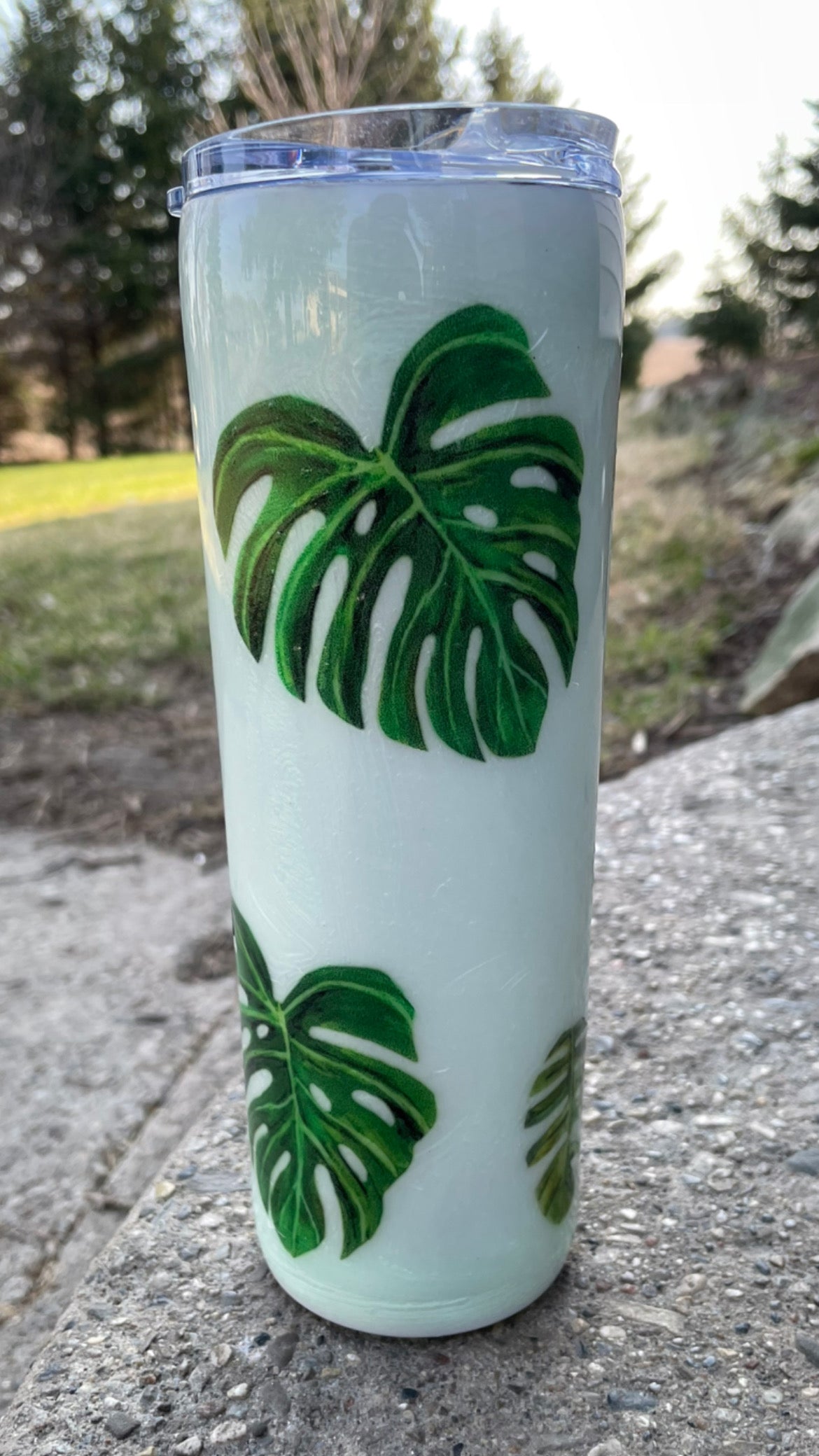 Monstera Leaf 20oz Tumbler