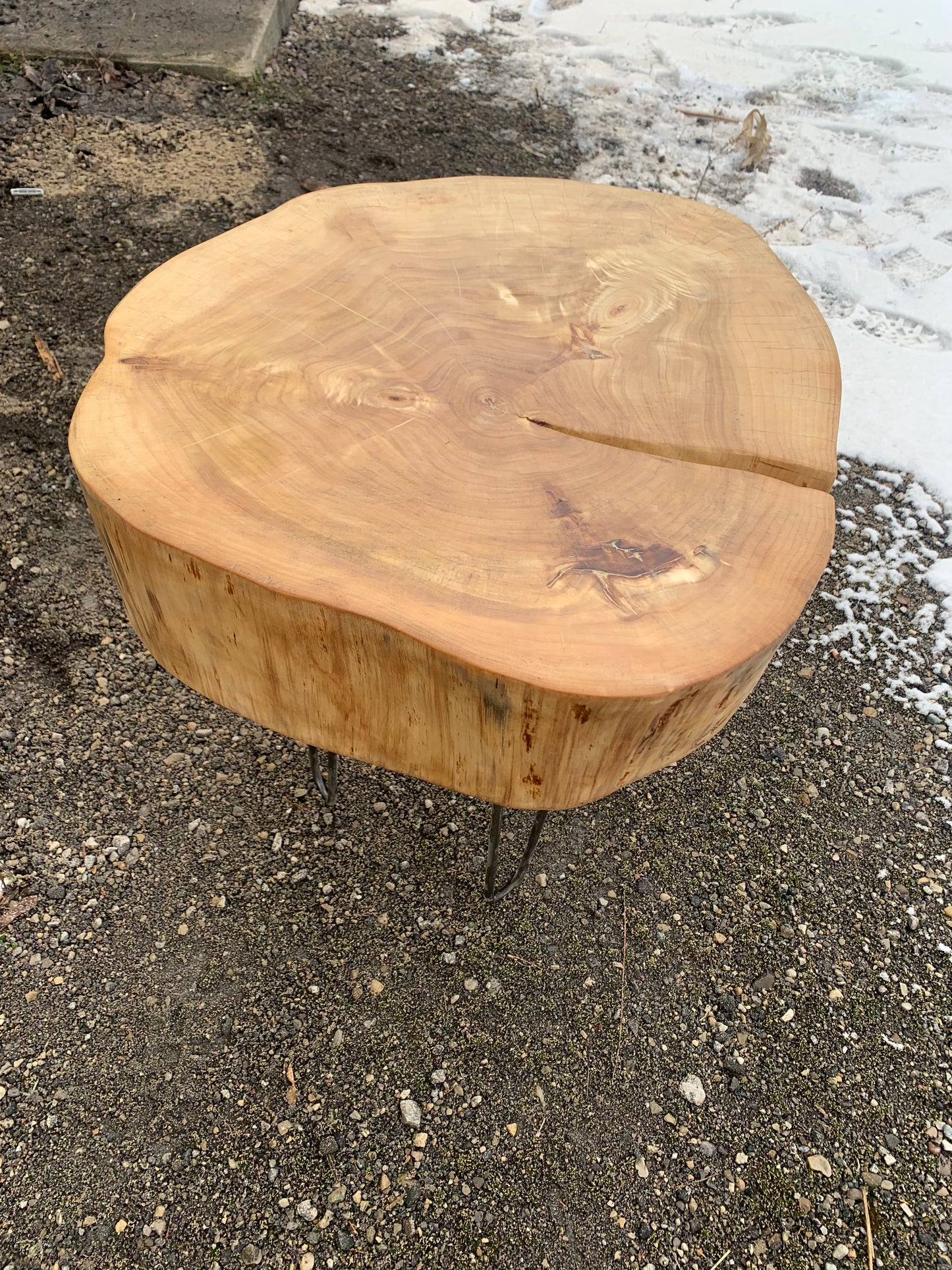 Small Ash Side Table
