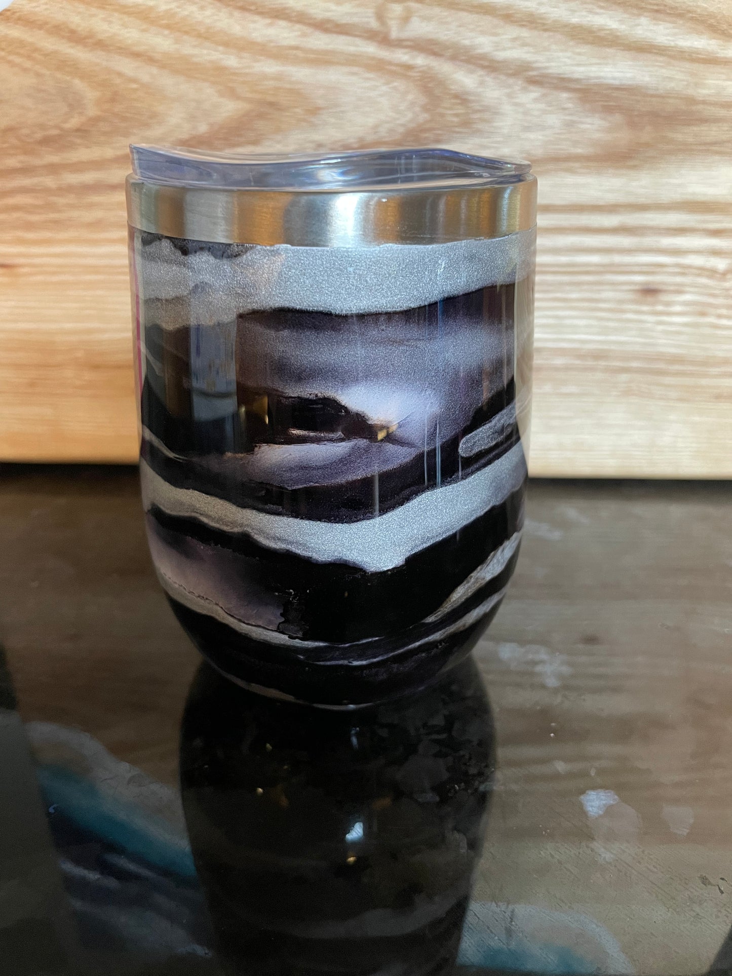 12oz Alcohol Ink Tumbler