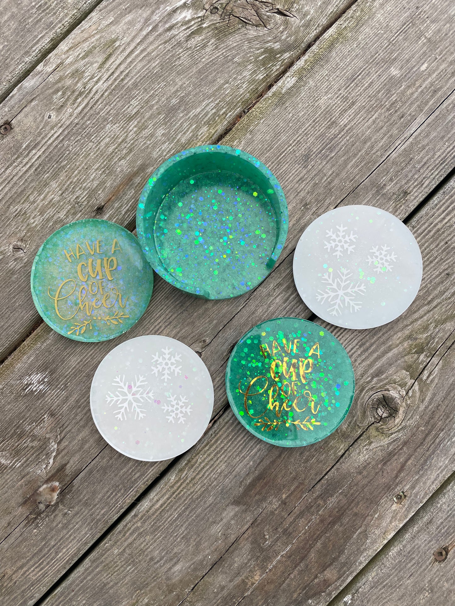 Have a cup of Cheer Coasters Round Case