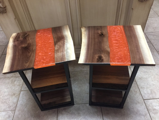 Walnut River Run Side Tables