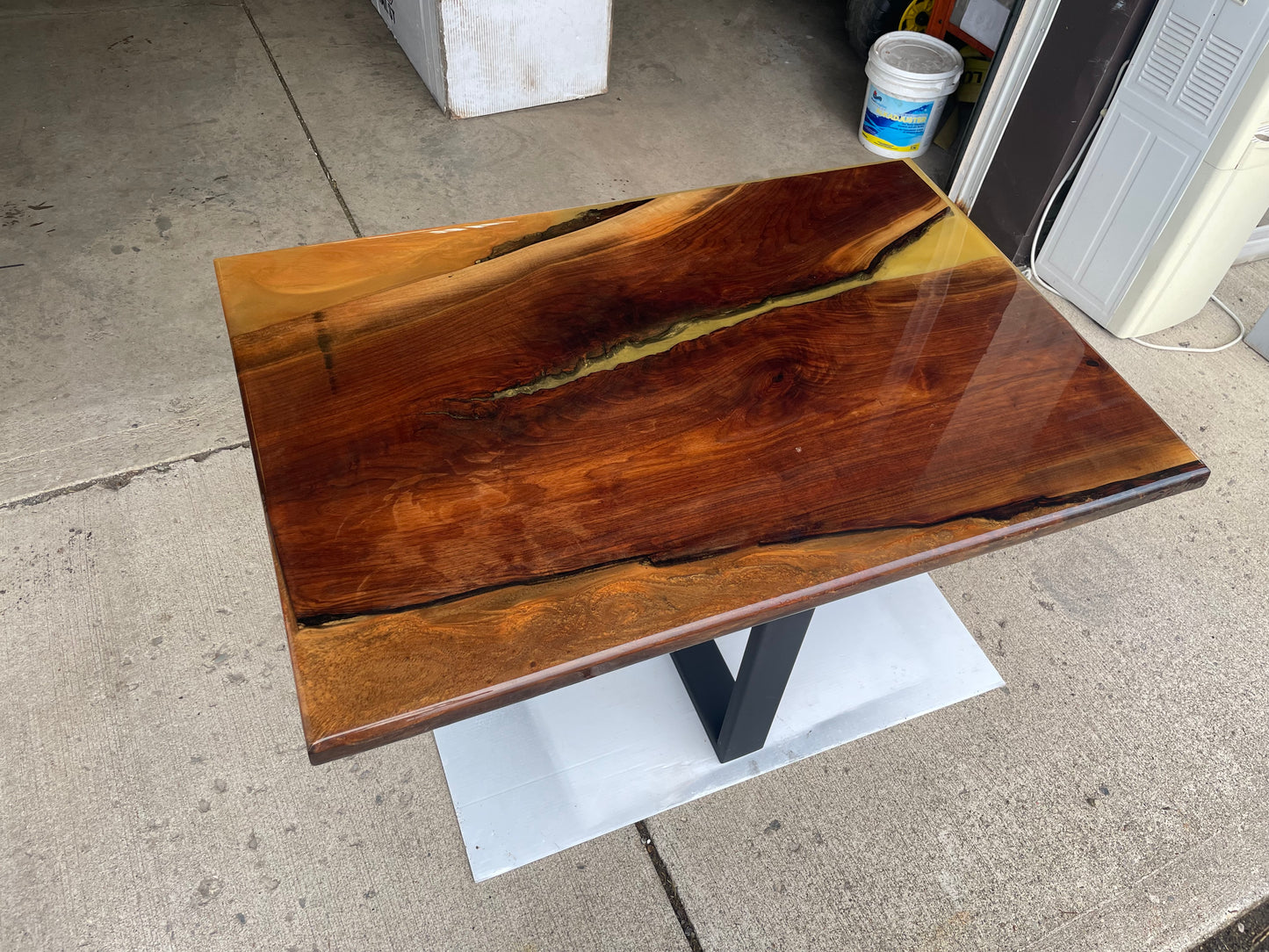 Walnut & Epoxy Coffee Table